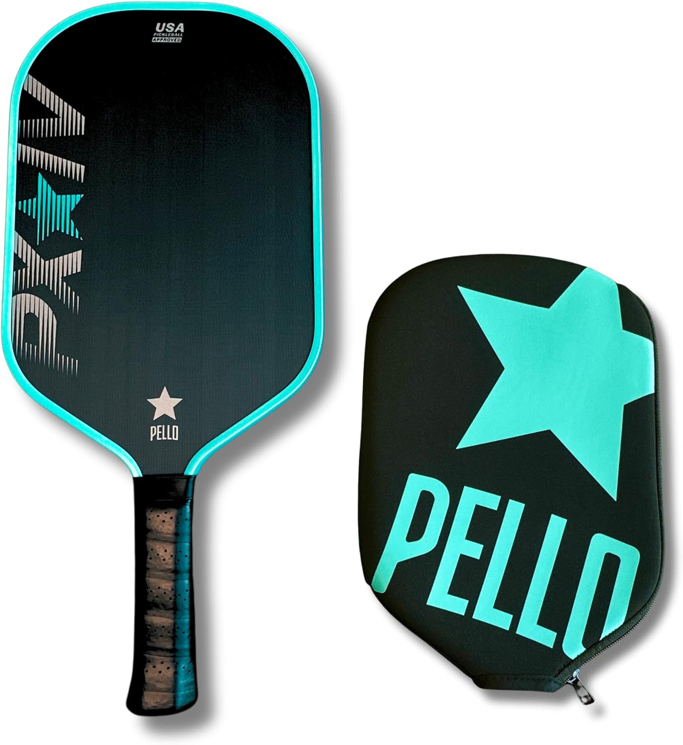 PELLO PXIV Carbon Fiber Pickleball Paddle | USAPA Approved | Toray 700 Carbon Fiber face | Polypropylene Honeycomb Core | Pickle Ball Racket for Power, Spin and Control