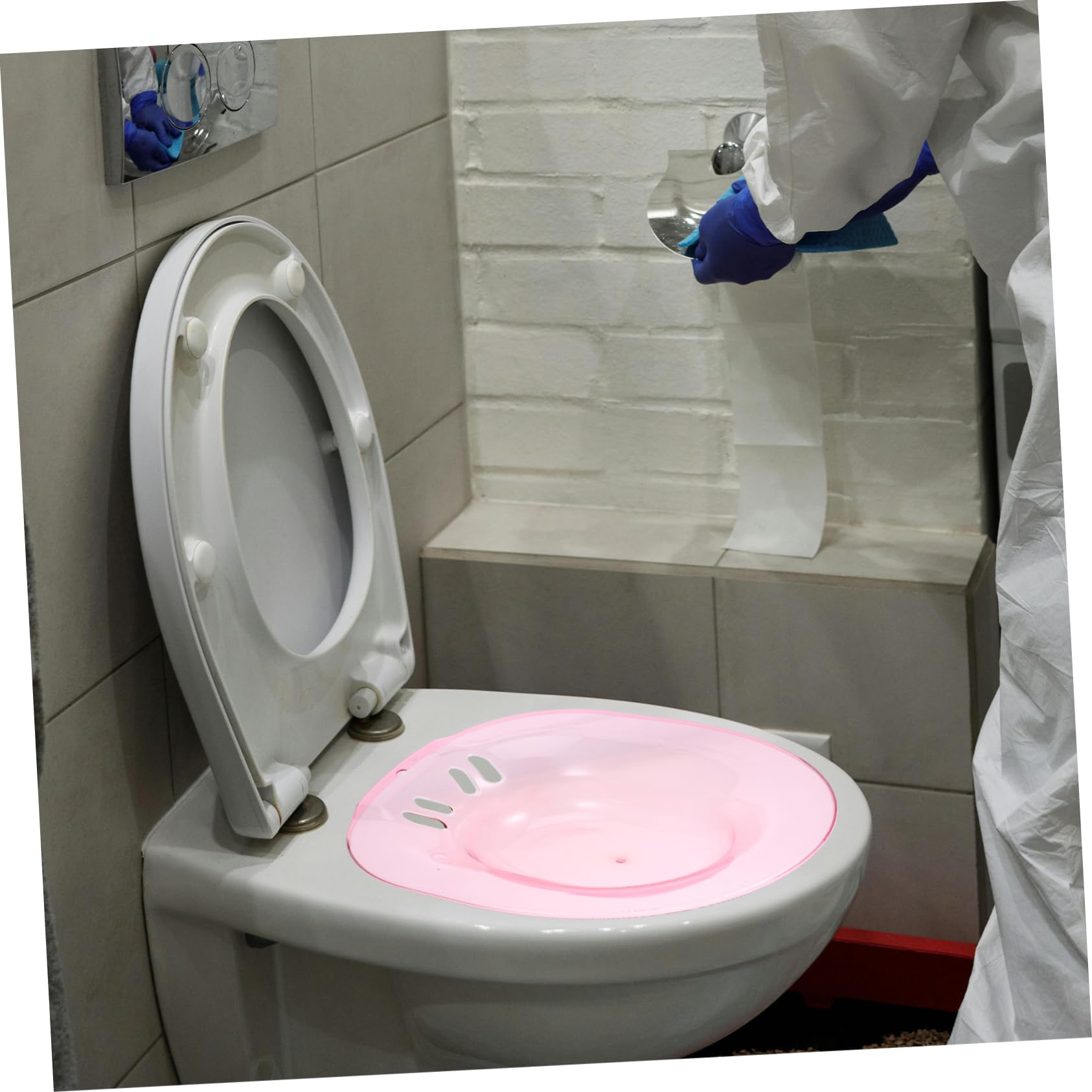 HOMOCONO Sitz Bath Soak for Pregnant Women Hemorrhoids Toilet Seat Household Care Basin Easy to Cle
