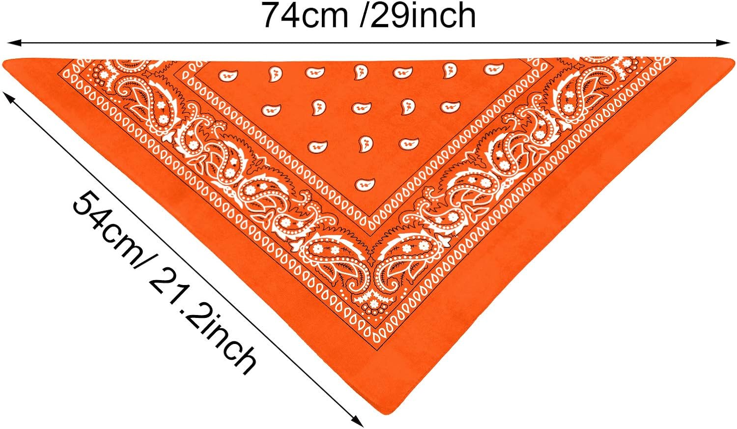 12 Pieces Paisley Bandanas Cowboy Bandanas Square Bandanas Unisex Novelty Print Head Wrap Polyester Scarf Wristband for Adults and Kids (Orange, Yellow, Green, Rose red) : Clothing, Shoes & Jewelry