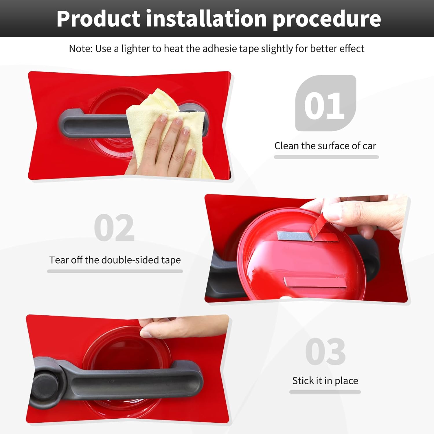 Door Handles Bowl Cover Trim Compatible with Jeep Wrangler JK JKU 2007-2018 Recess Guard Decor Protect Exterior Accessories