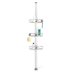 simplehuman Shower Caddy Matt Stainless Steel Anodised Aluminium