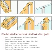 Vista 5 de TORRAMI Burlete de Silicona Ancho de 3 Pulgadas de Ancho y 20 Pies de Largo, Sello Tapón de Corrientes de Aire para Puerta de Granero y Garaje Blanco