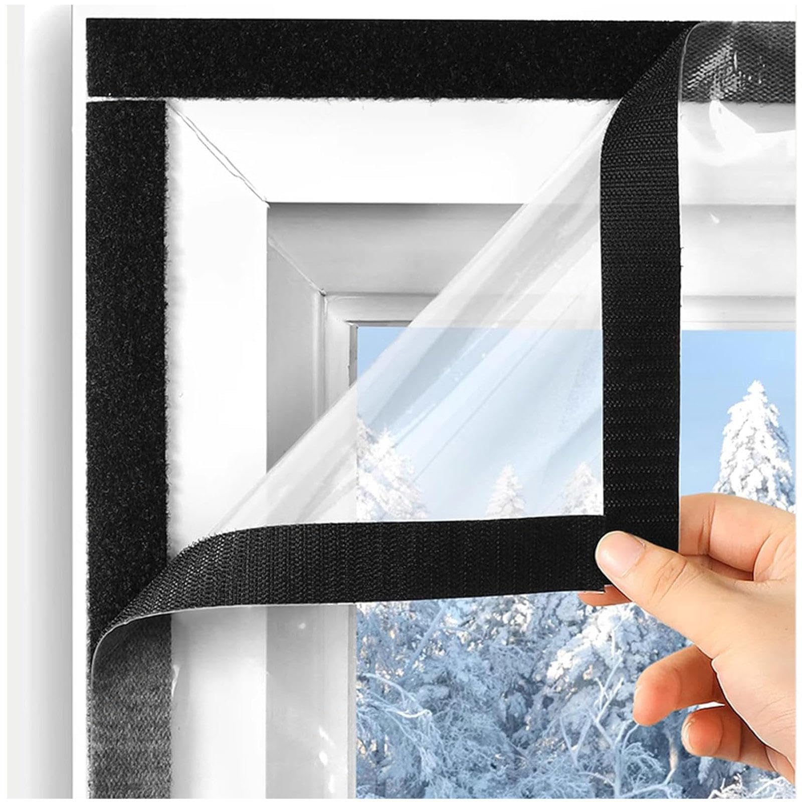 Thermo Cover Fenster-isolierfolie, Fenster Isolierfolie, Zugluft Ausschließende Schrumpffolie Für Den Winter, Kälteschutzfolie Fenster, Thermofolie,