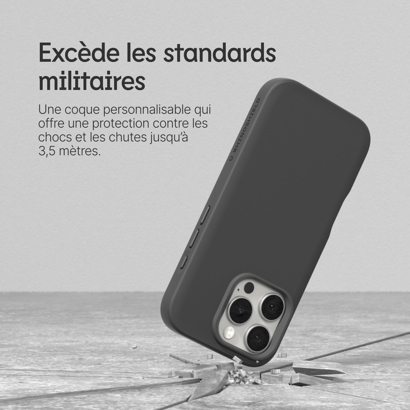 Coque RhinoShield SolidX Compatible MagSafe Pour IPhone 16 Pro Max | Protection Anti-Choc Jusqu'à 3,5 M | Finition Mate