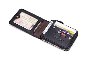 Amazon.com: Leather Wallet Zipper Men Wallet, Mens RFID