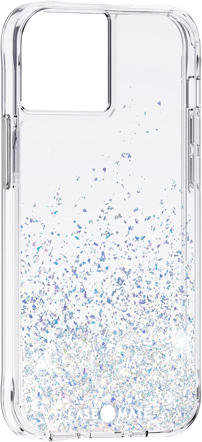 Case-Mate iPhone 13 Case - Twinkle Ombre Stardust with 10ft Drop Protection & Wireless Charging - Luxury Bling Glitter Case for iPhone 13, Anti Scratch, Shock Absorbing Materials
