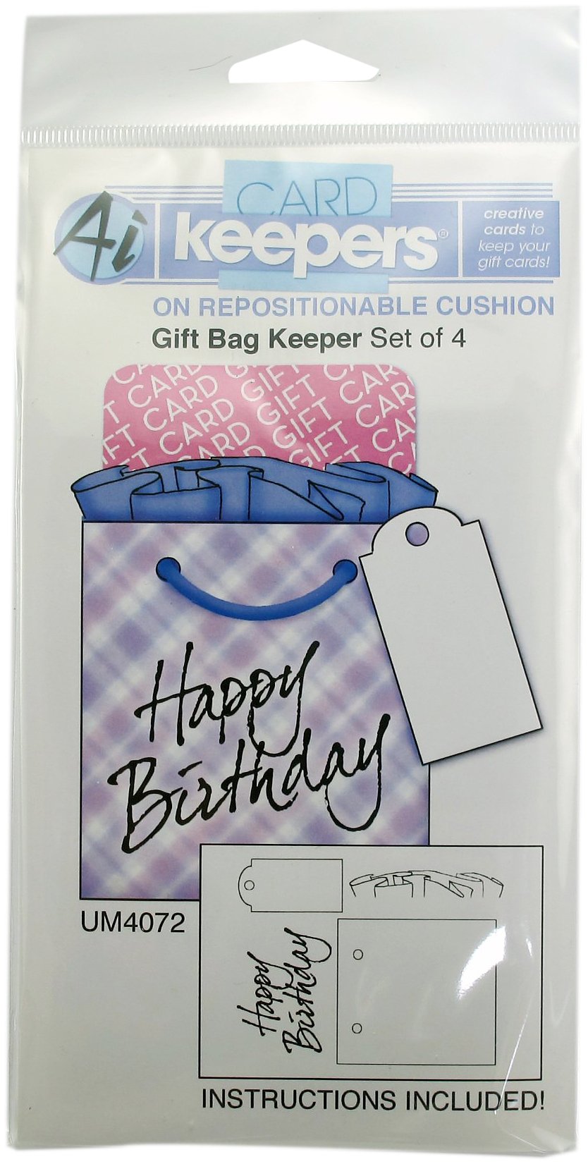 Art Impressions Gift Bag Keeper Rubber Stamp by Art Impressions