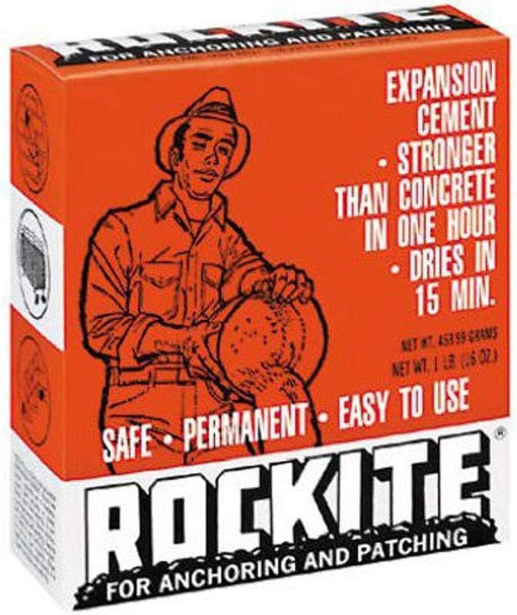 2 Set Brand Rockite Expansion Cement 15 Min 1 Lb, Used for Hardware, Glue