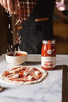 Lucini Italia Organic Tuscan Marinara – Classic Italian Sauce in Glass Jar – Fresh Organic Tomatoes – Tuscan Tomato Sauce – No Sugar Added Pasta Sauce, 25oz (Pack of 6)