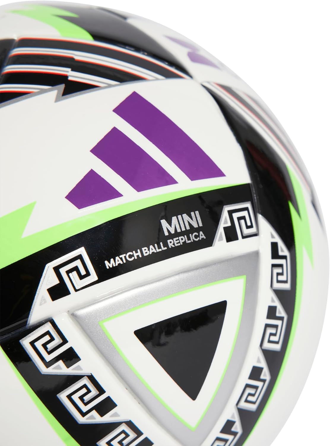 Adidas Unisex-Adult Leagues Cup Mini Soccer Ball, White/Black/Purple, 1