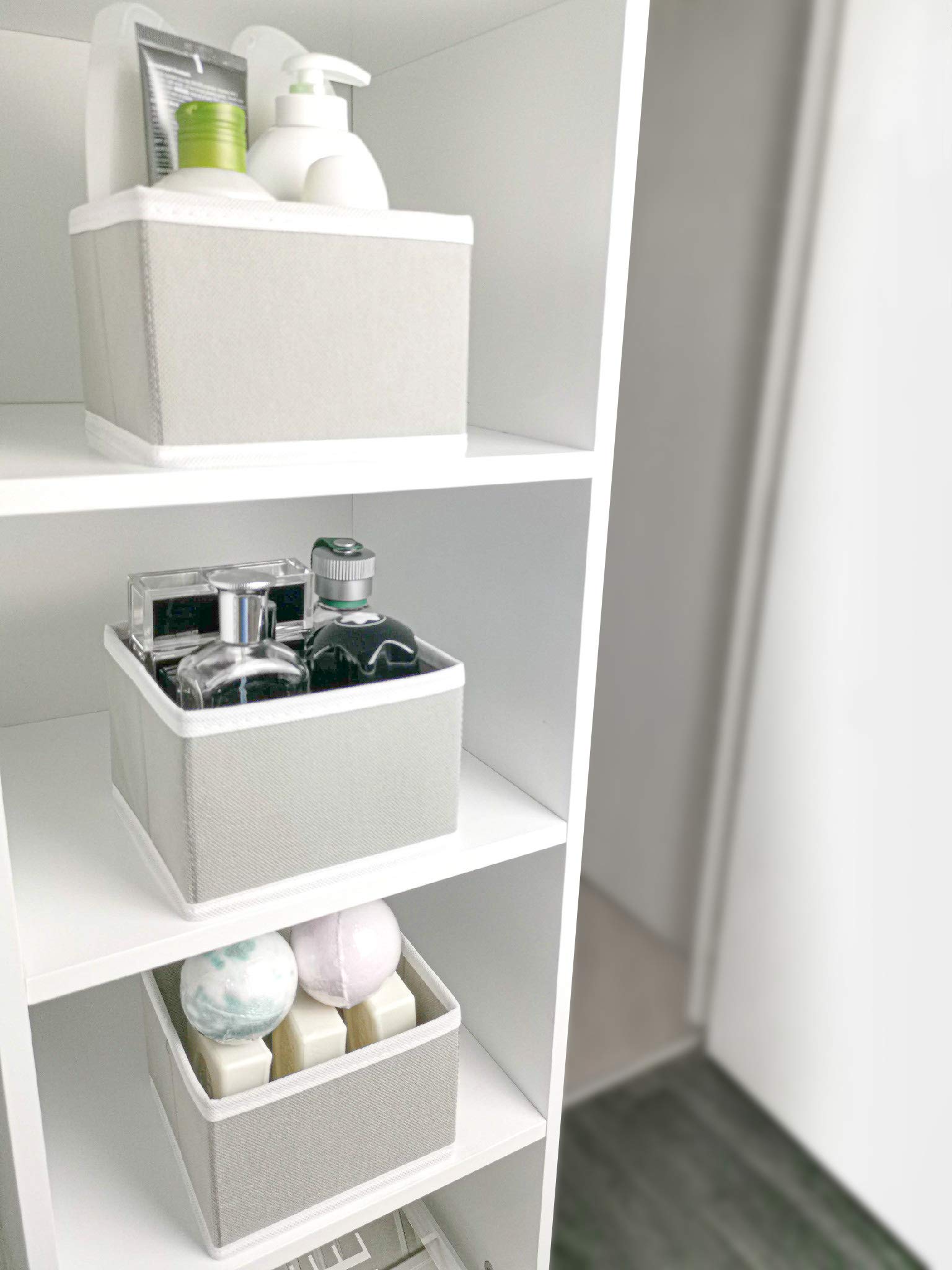 12 pcs Drawer Organiser Divider UK Grey Large Drawer Divider Clothes Drawer Organisers Wardrobe