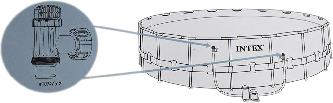 Válvulas de émbolo Intex con juntas y adaptadores de manguera miniatura 2