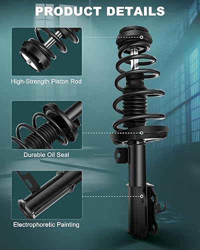 Miniatura 2 de AUTOMUTO Strut Spring Assembly Front Pair struts and Shock Absorber for Chevrolet Cruze 2011-2015,for Chevrolet Cruze Limited 2016 replacement for