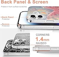 Vista 613 de I-MGAE-IN-AR - Funda diseñada para iPhone 12 y 12 Pro, diseño de mariposa plateada brillante, funda protectora de poliuretano termoplástico, suave