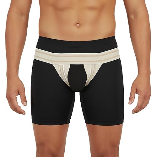 Miniatura 10 de ORTONYX Cinturón de soporte de armadura de hernia inguinal de ingle - Izquierda Beige