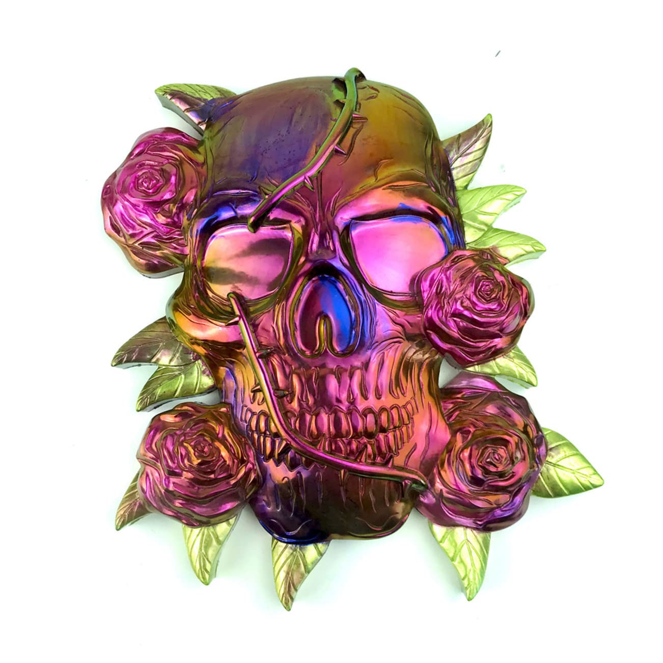 TEHAUX 5pezzi Stampo Silicone Skull Per Decorazioni Halloween Silicone Flessibile e Riutilizzabile Creazione Facile Di Ornamenti e Ghiaccio