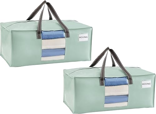 Vista 110 de VENO Paquete de 6 bolsas de mudanza extra grandes para mudanza universitaria, bolsas de almacenamiento resistentes, cajas de embalaje y suministros