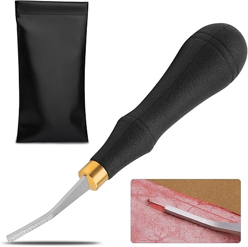 DIUDUS Pro Detail Rougher, herramienta de desbaste de cuero, herramienta de superficie de cuero con mango ergonómico, herramientas de artesanía de
