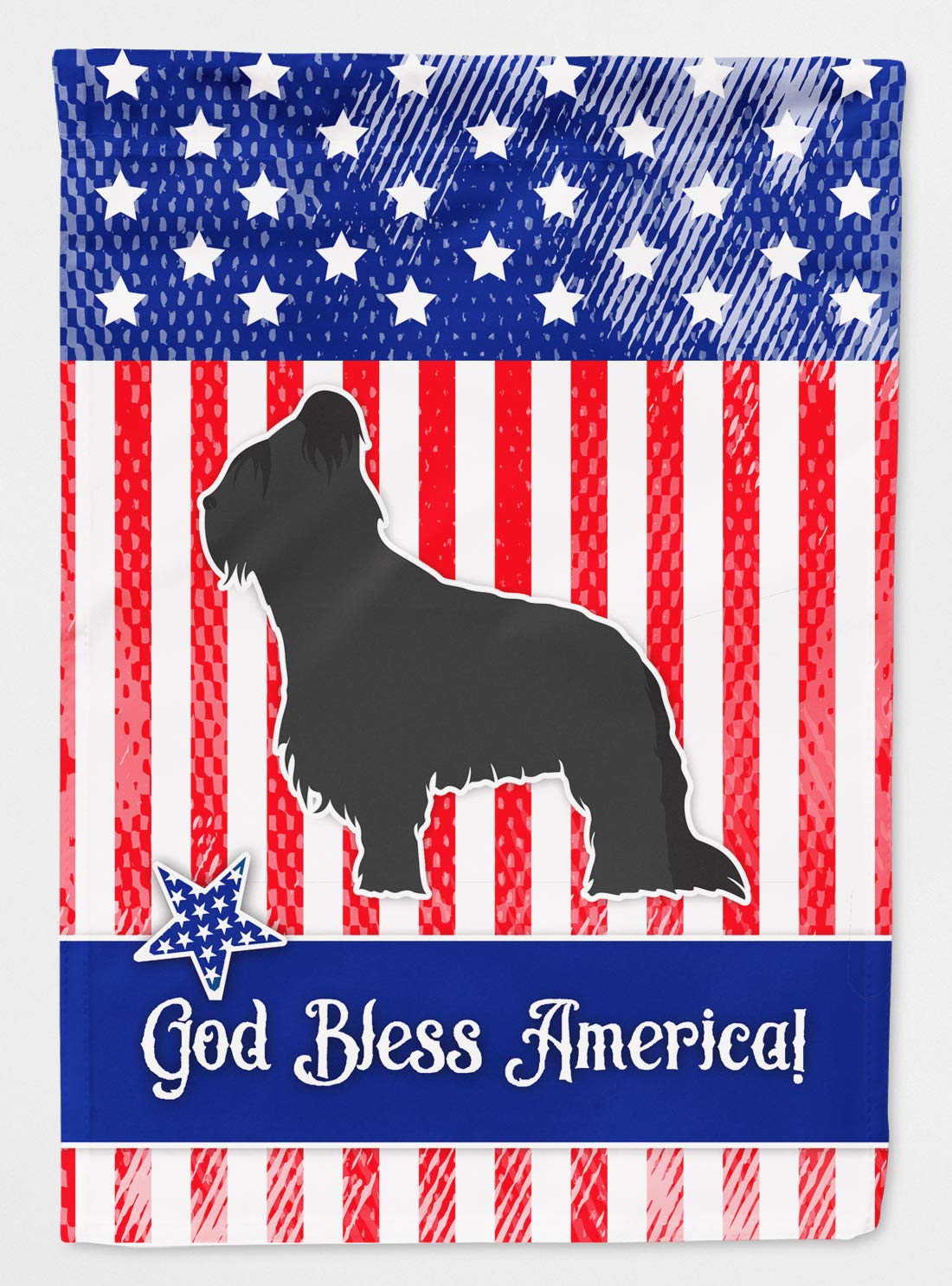 Briard drapeau patriotique USA grand format résistant aux intempéries pour façade extérieure
