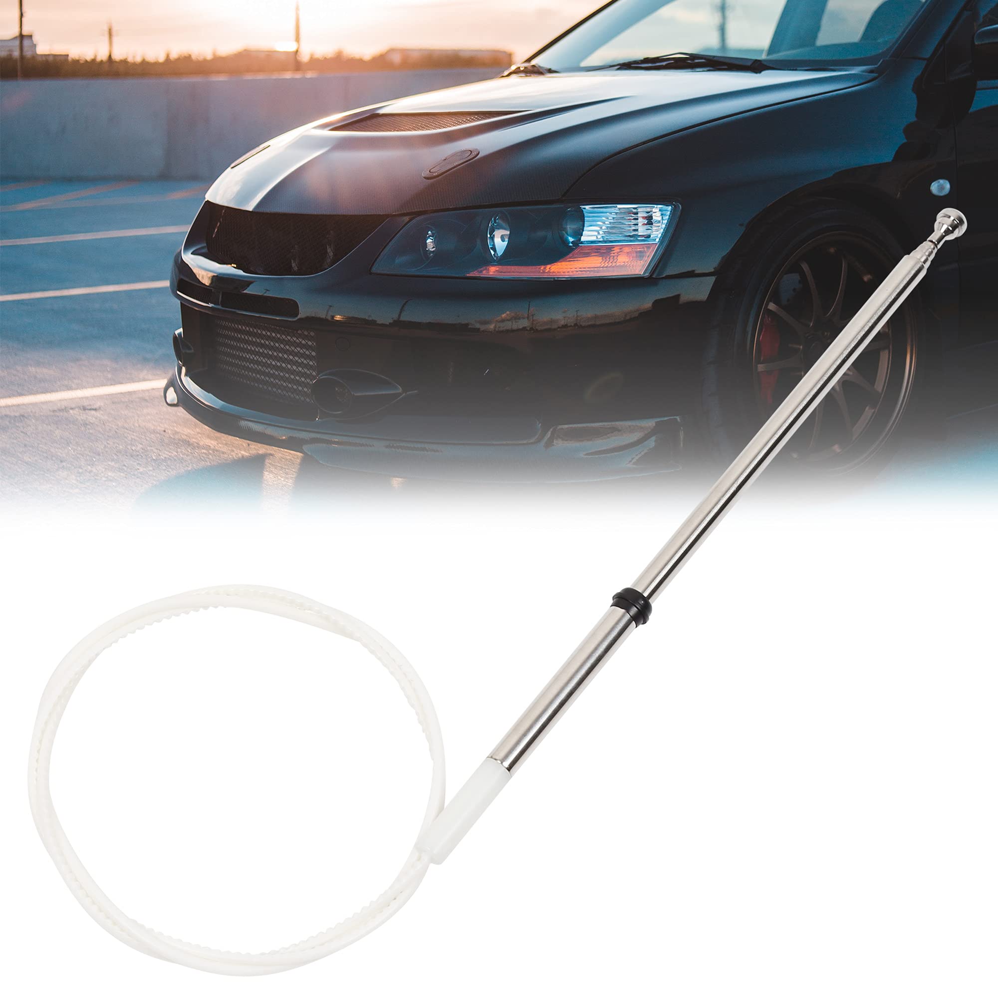 当時物　カーラジオアンテナ Weiqixichuang 伸縮式カーラジオアンテナ - FM/CD対応