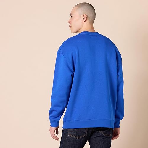 Miniatura 3 de Tienda Essentials Sudadera de cuello redondo de gran tamaño para hombre (disponible en tallas grandes y altas)