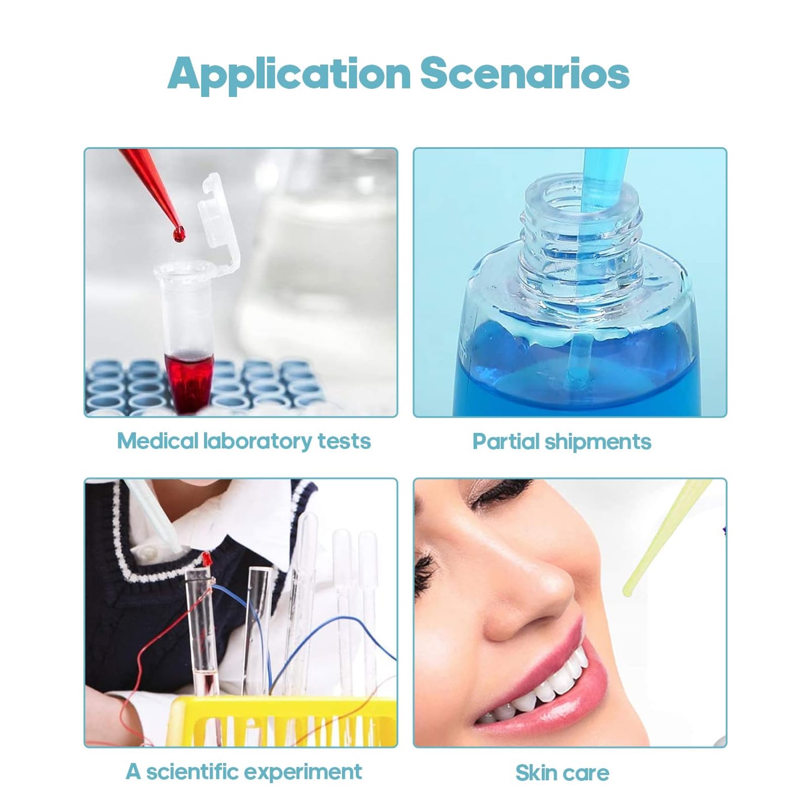 30 pipet do wielokrotnego użytku, 3 ml, przezroczyste pipety pomiarowe, pipety transferowe do laboratorium, klasy, eksperymentu