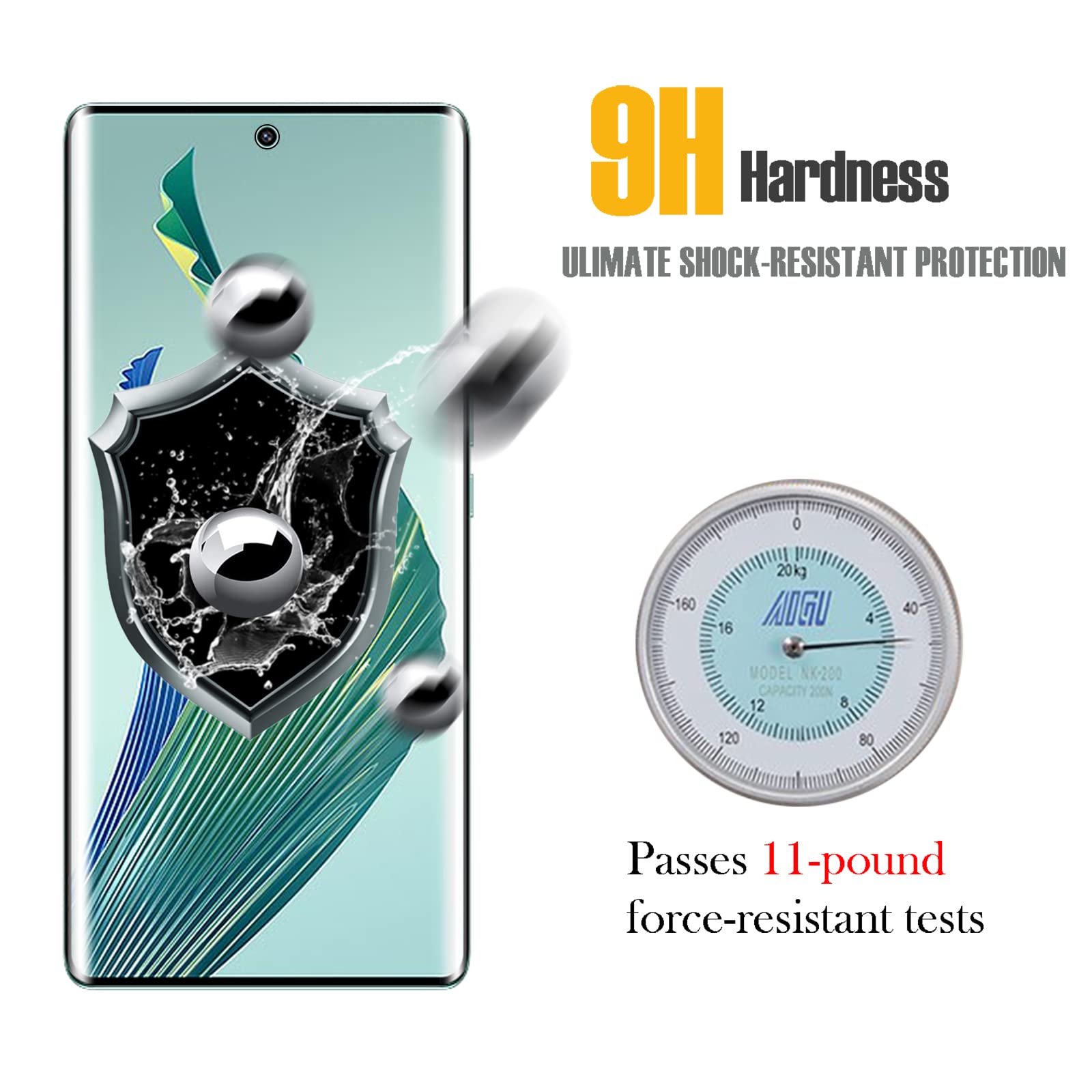 2 pezzi di vetro temperato per Honor Magic 5 Pro pellicola proteggi