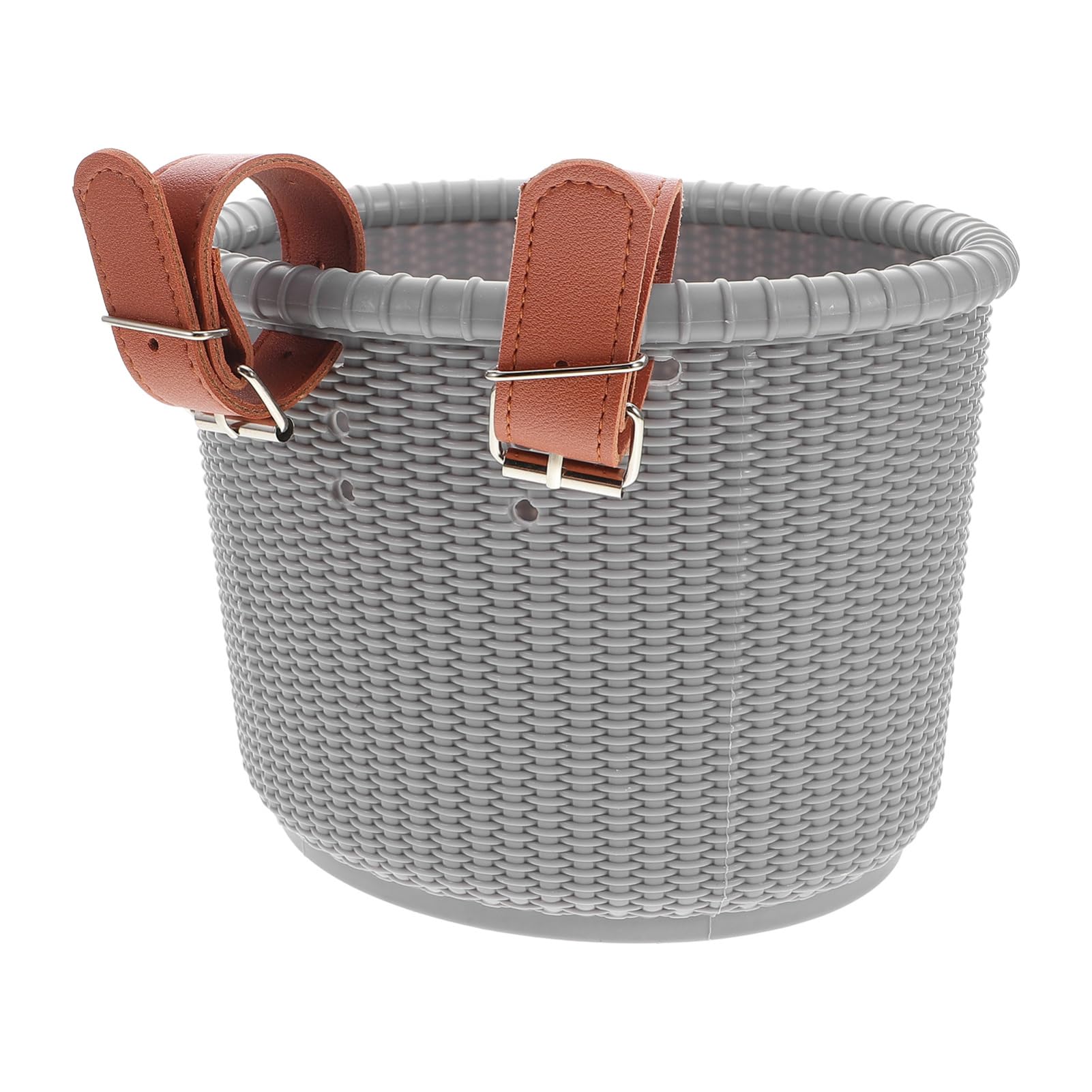 UPKOCH Cesta Delantera para Bicicleta Infantil de Plástico Cesta para Scooter con Correa Fija Accesorio de Almacenamiento para Actividades