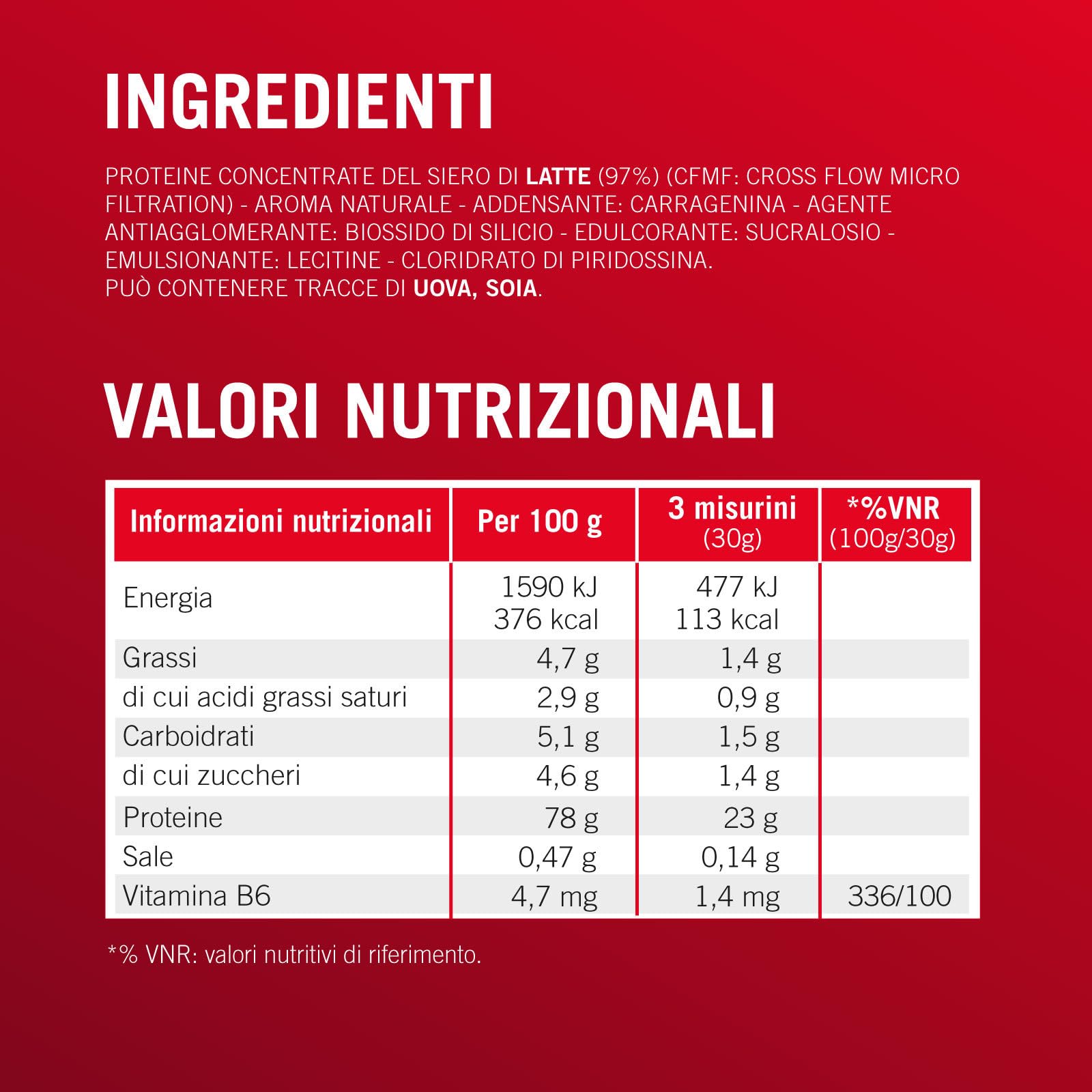 Enervit, 100% Whey Protein, Gusto Vaniglia, Ideale dopo l'Allenamento, Ricco di Vitamina B6, con Proteine dal Siero del Latte, Senza Zuccheri Aggiunti, Barattolo da 420 Grammi