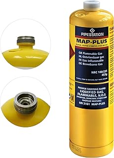 Mapp/Map Pro Plus Propane Gas Canister Cartridge Disposable Cylinder Bottle for Blowtorch Tools | Plumbing Blow Torch Canisters for Plumbers Soldering Mechanics | Burns 20% Hotter Than Propane