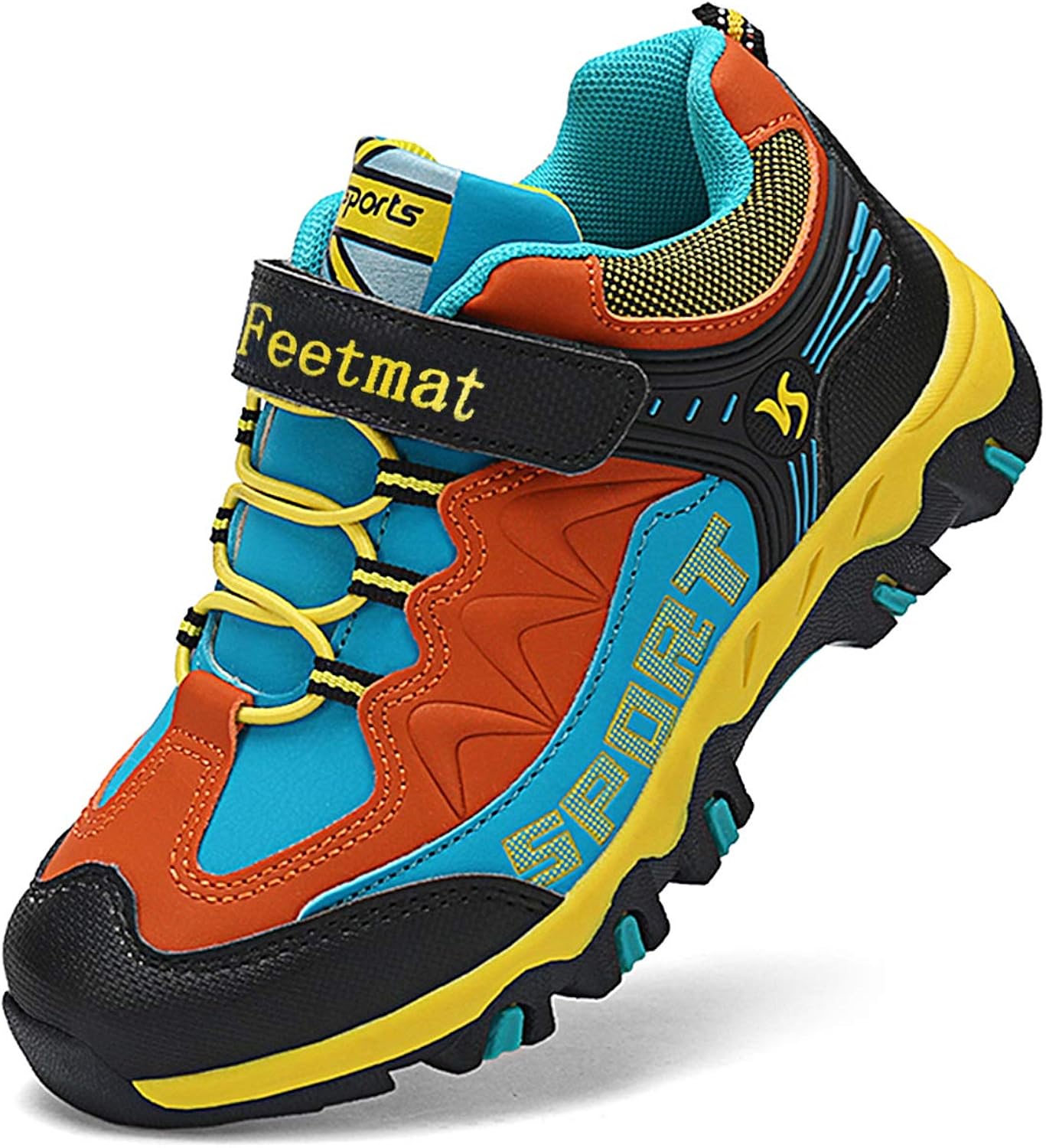 QANSI Boys Sneakers Waterproof Kids Tennis Running Hiking Shoes