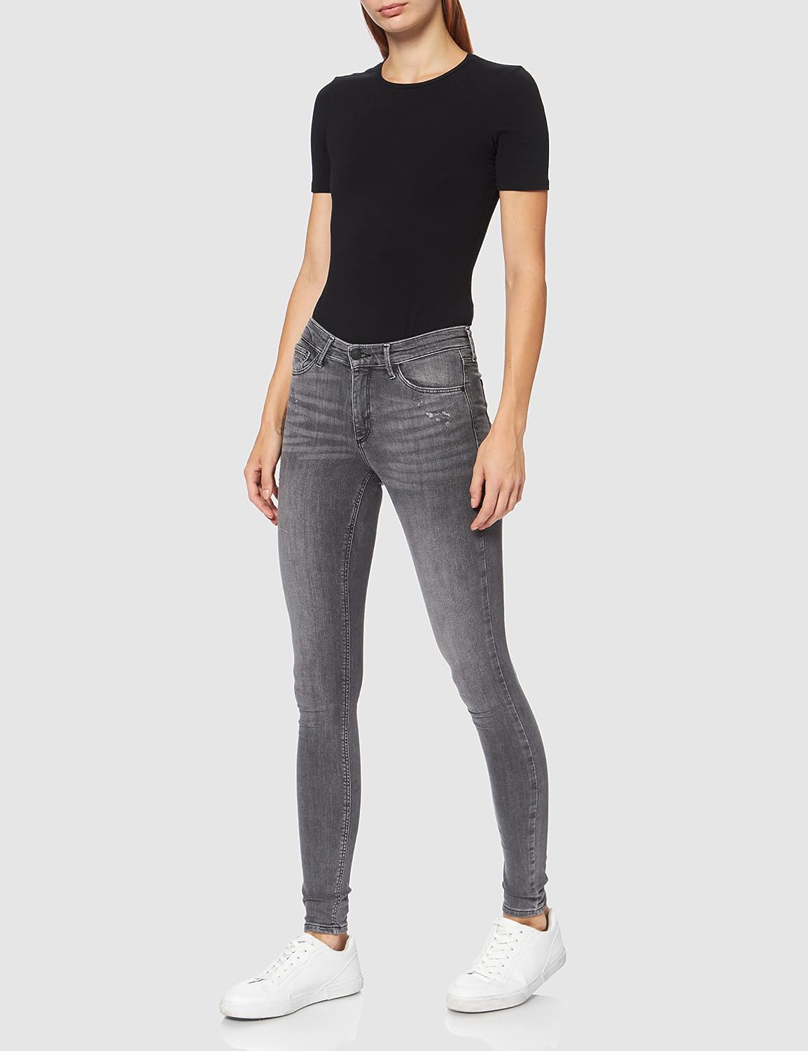 Cross Jeans Natalia Jeans, Grey Light Destroyed 109, 30W / 30L Donna