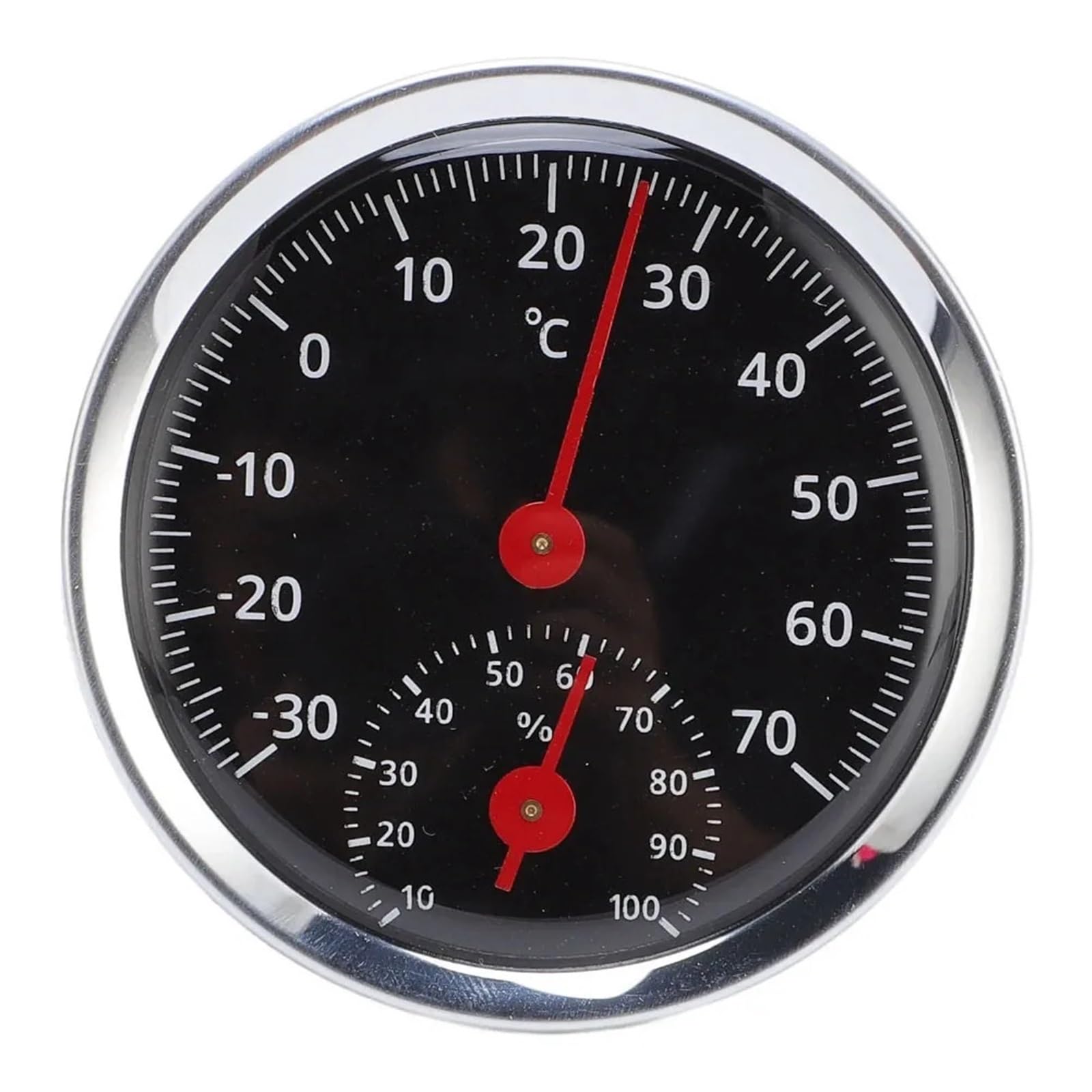 Thermomètre et hygromètre mécanique pour véhicule, température humidité pour voiture, pour utilisation intérieure extérieure, 30 à 70 Celsius Pièces automobiles
