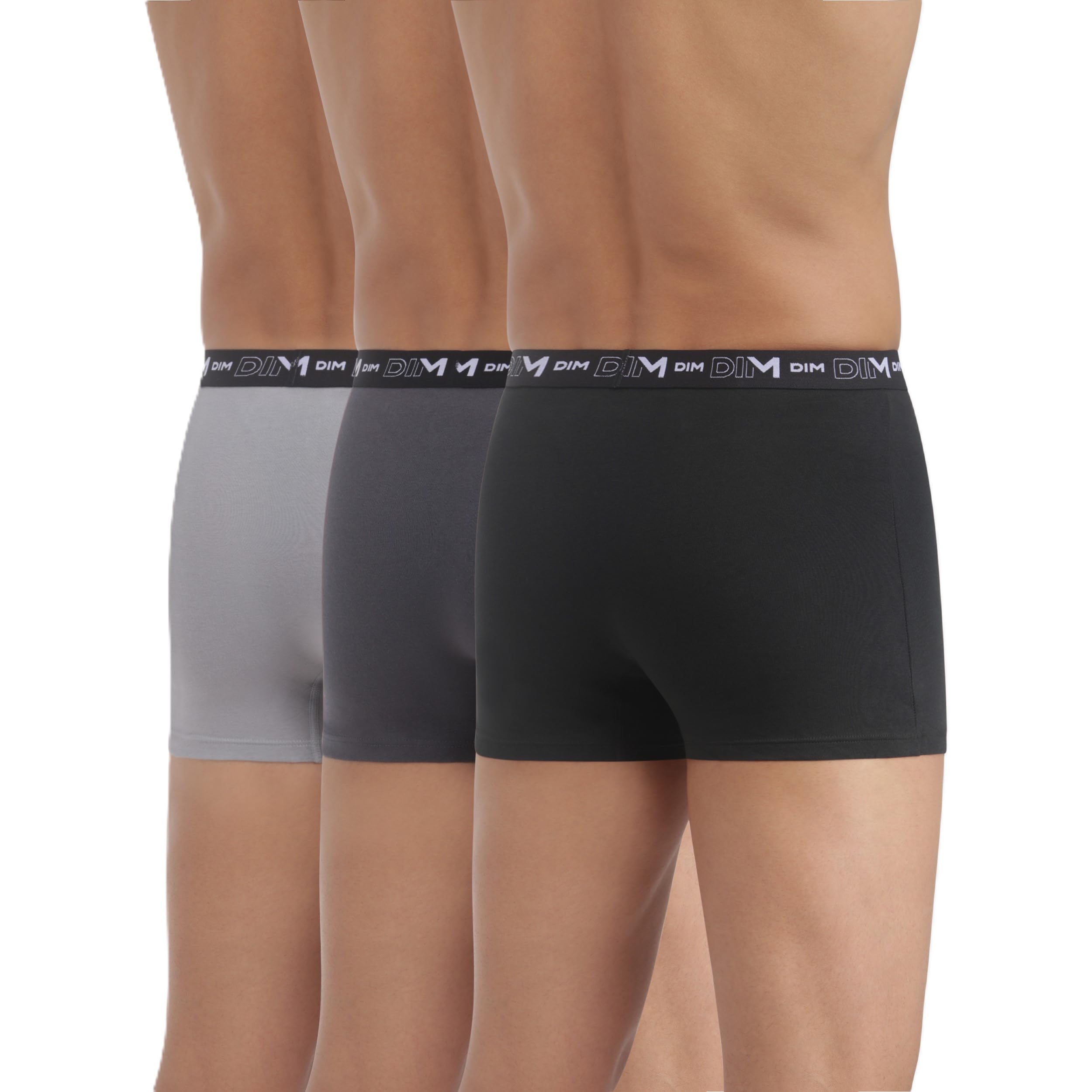DIM Herren Boxer 3er Pack | Atmungsaktive Stretch-Baumwolle | Optimaler Halt | Ohne Etikett – Ansicht 3