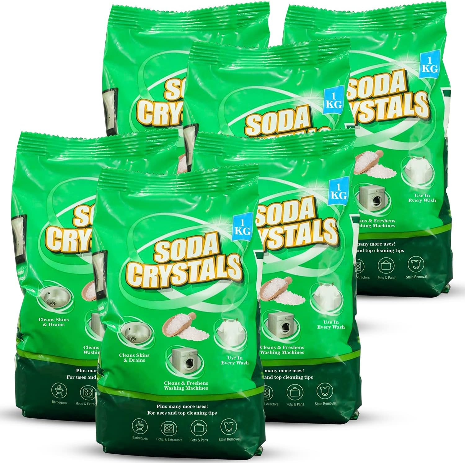 DriPak Soda Crystals 6 x 1kg Amazon.co.uk Grocery