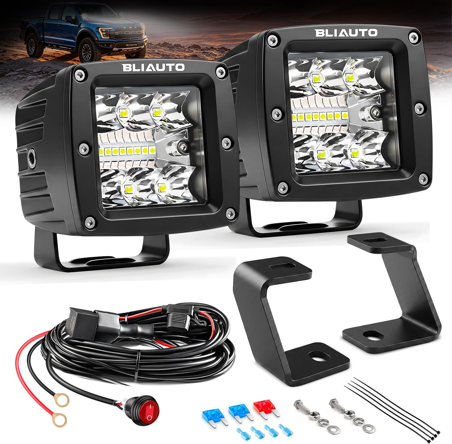 LED Ditch Light Kit for 2015-2025 Ford F150 & 2017-2025 F150 Raptor