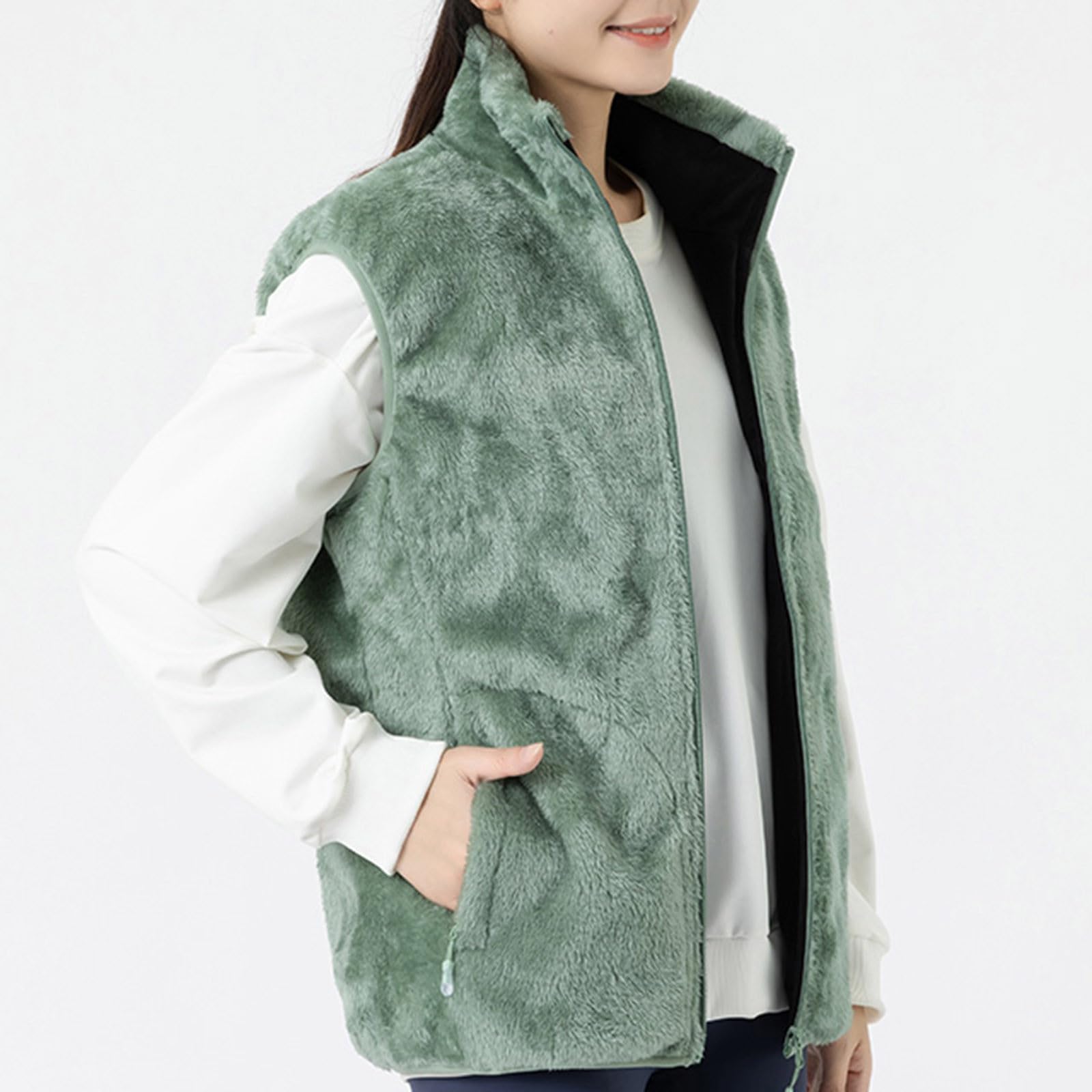 Kamizelka z polaru ogrzewana męska damska UK Kamizelka z pełnym zamkiem błyskawicznym Kurtki z kieszeniami Outdoor Soft Shell Elektryczne płaszcze grzewcze Kamizelka Unisex Ciepłe bez rękawó