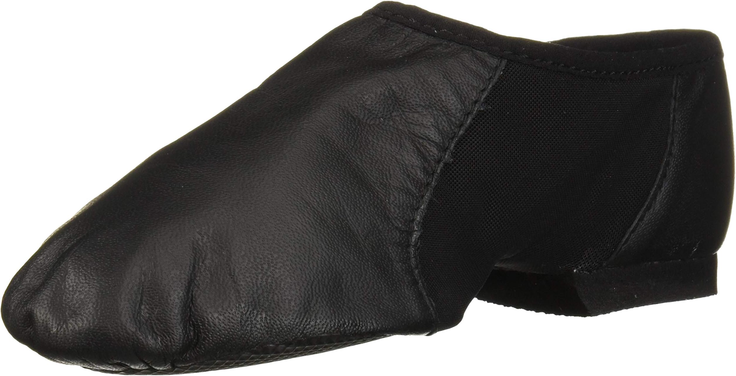 Bloch Girl's Neo-Flex Slip-On Leather Jazz Shoes Dance Shoes, Neoprene Slip-On Split Sole with EVA Forefoot and Heel Pads