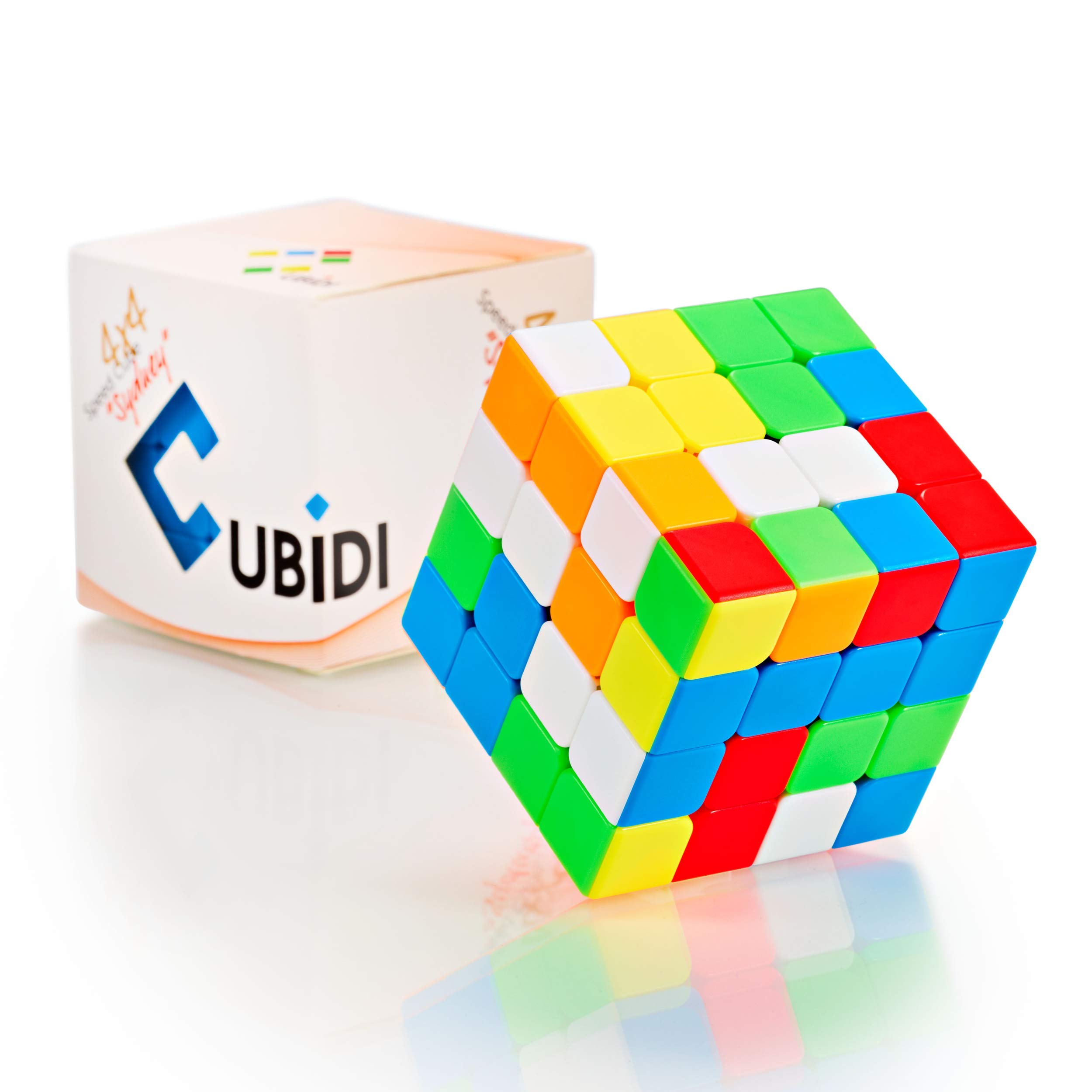 CUBIDI Magic Cube 4x4 - Type Sydney - Stickerless - Fidget Toy 4x4x4-3D Puzzle Sensory Toys - Puzzles for Adults & Kids - Stress Relief Toys - Fidget & Finger Toys Perfect as Travel Games