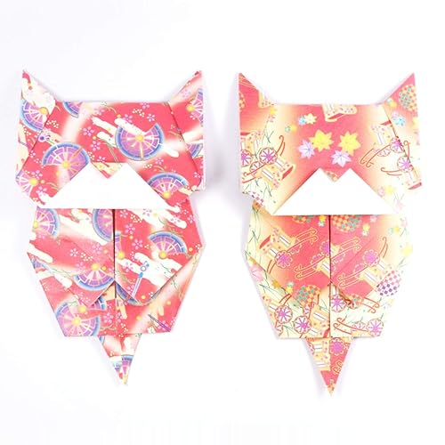 Marque Pages Chats Origami En Papier Origami Rouge Et Jaune Lot De 2 Amazon Fr Produits Handmade