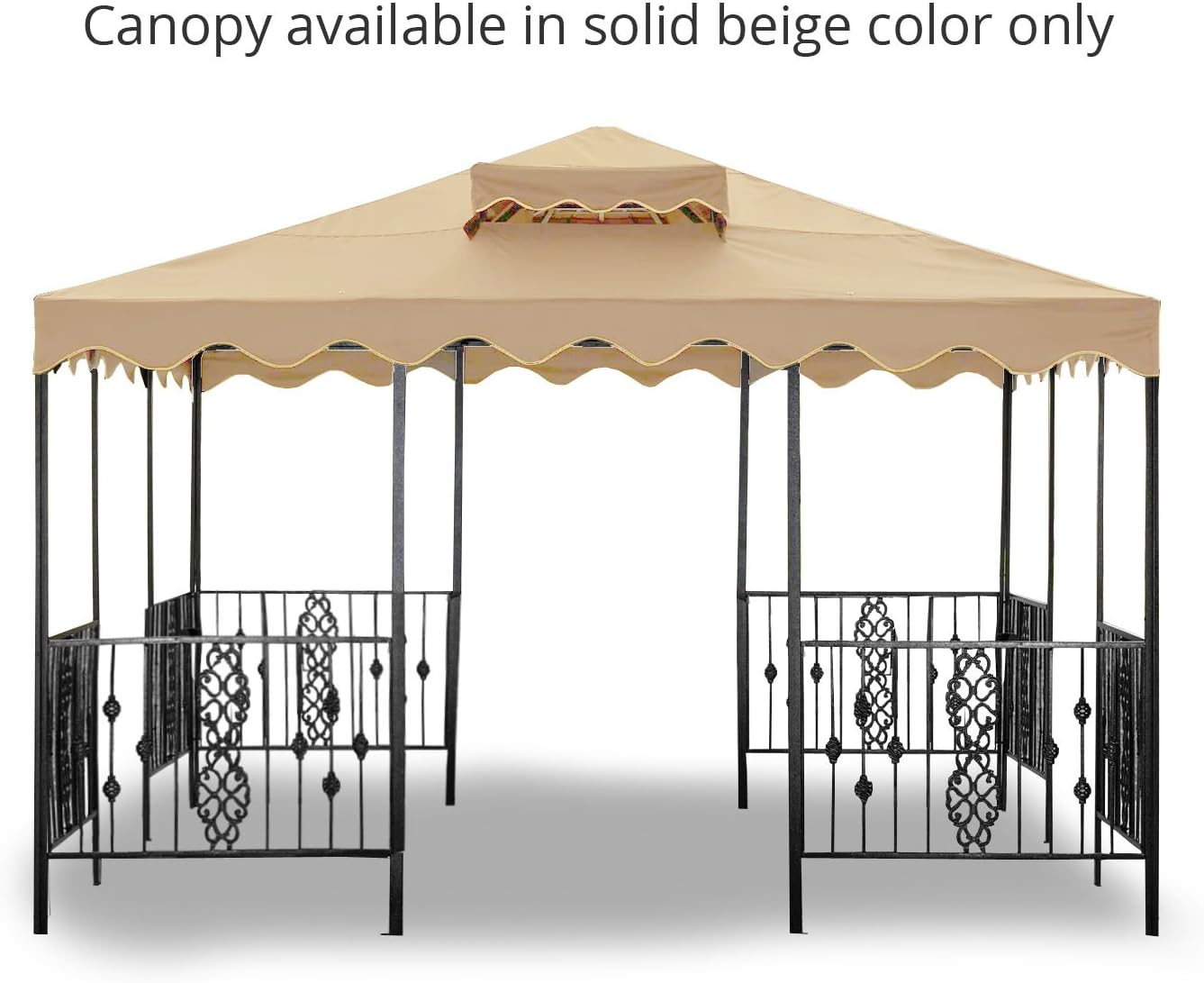 Castleman Garden Gazebo Replacement Canopy Top Cover - RipLock 350