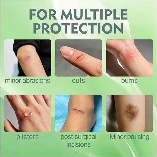 Miniatura 6 de Apósito para isla con borde adhesivo, almohadilla de gasa suave y altamente absorbente para el cuidado de heridas, protección de grado médico (4 x 6