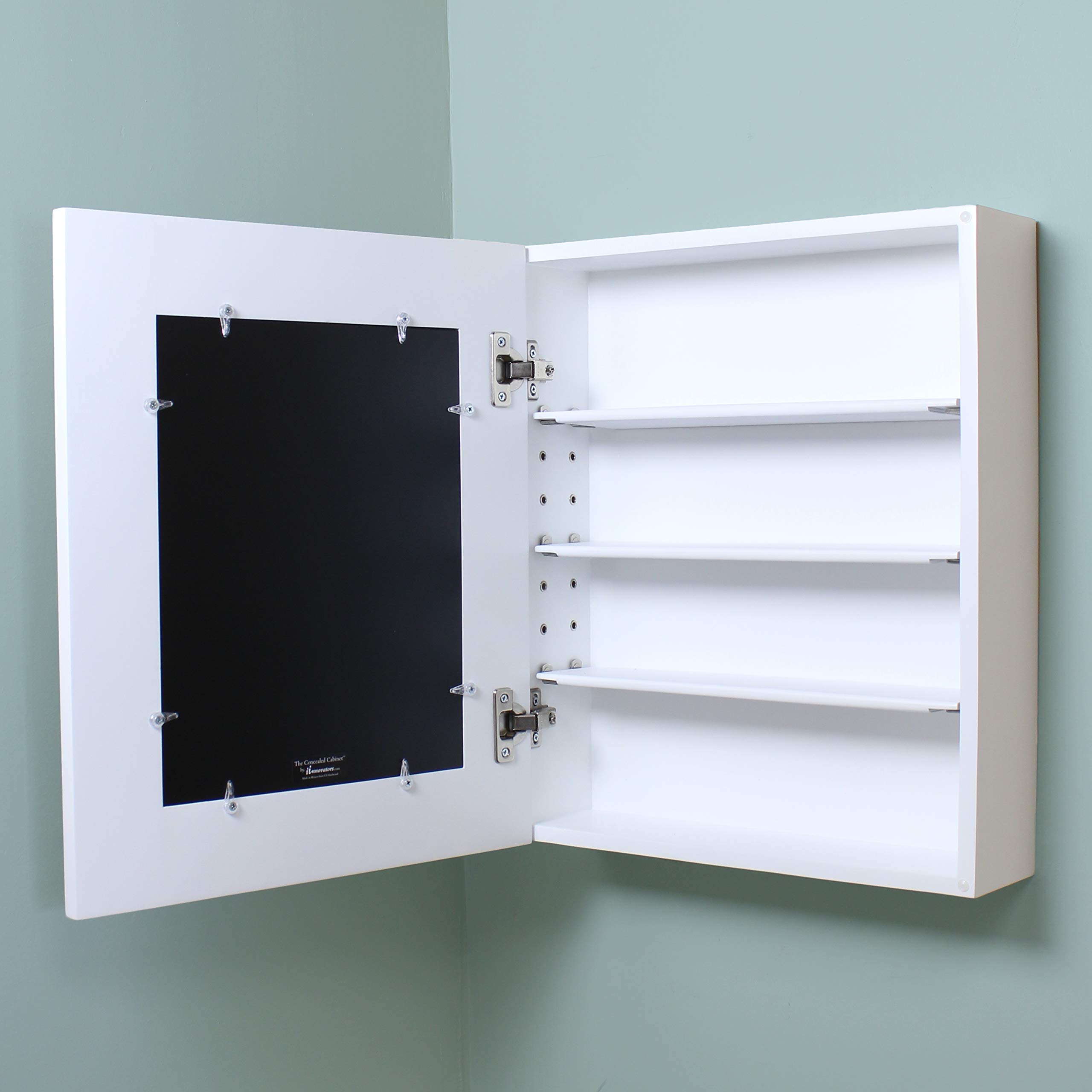 Fox Hollow Furnishings Wall Mount Mirrored Medicine Cabinet (16 7/8