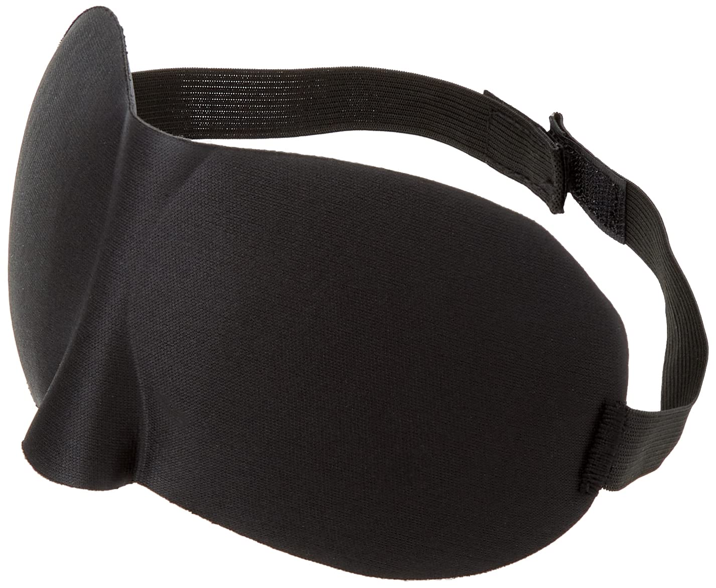 Shots Ouch! Black & White - Satin Curvy Eye Mask With Elastic Straps