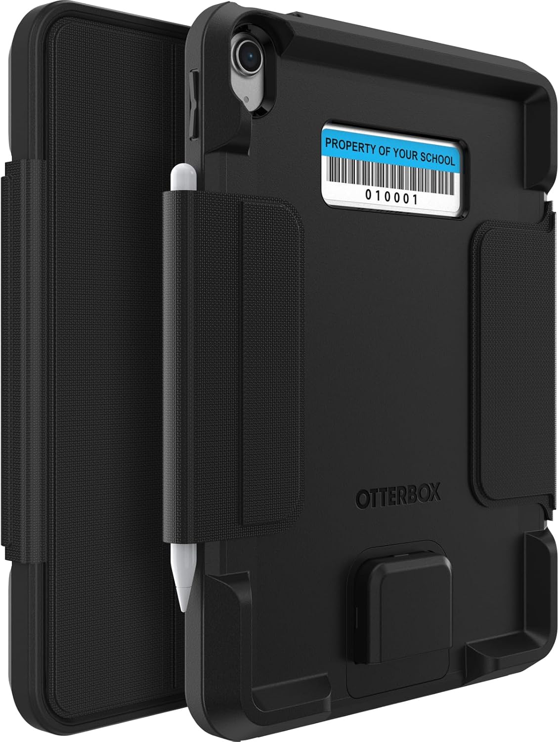 OtterBox ACHIEVER SERIES FOLIO ST for iPad (A16) & iPad 10th Gen - BLACK, Rugged, Durable, Multi-Layer Protection (Ships in Polybag, Ideal for Business Customers)