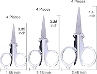 Vista 2 de Stainless Steel Small Folding Scissors 12 Pack Portable Travel Foldable Scissors Craft Scissors Pointy Small Sewing Scissor,Fold Up Scissors