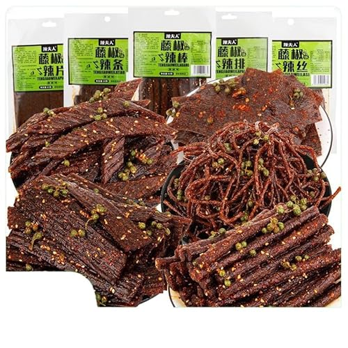 ミックストウピーマン辛条スナック大祝儀袋 (80G/袋)latiao 麻辣棒中国式スナック、香辛片辛棒辛条、唐辛子と花椒の組み合わせ、レトロ麩 混合藤椒辣条零食大礼包 麻辣棒中式小吃,香辣片辣?辣条,辣椒与花椒的?合,?旧面筋小吃,美味休?零食礼品 おいし