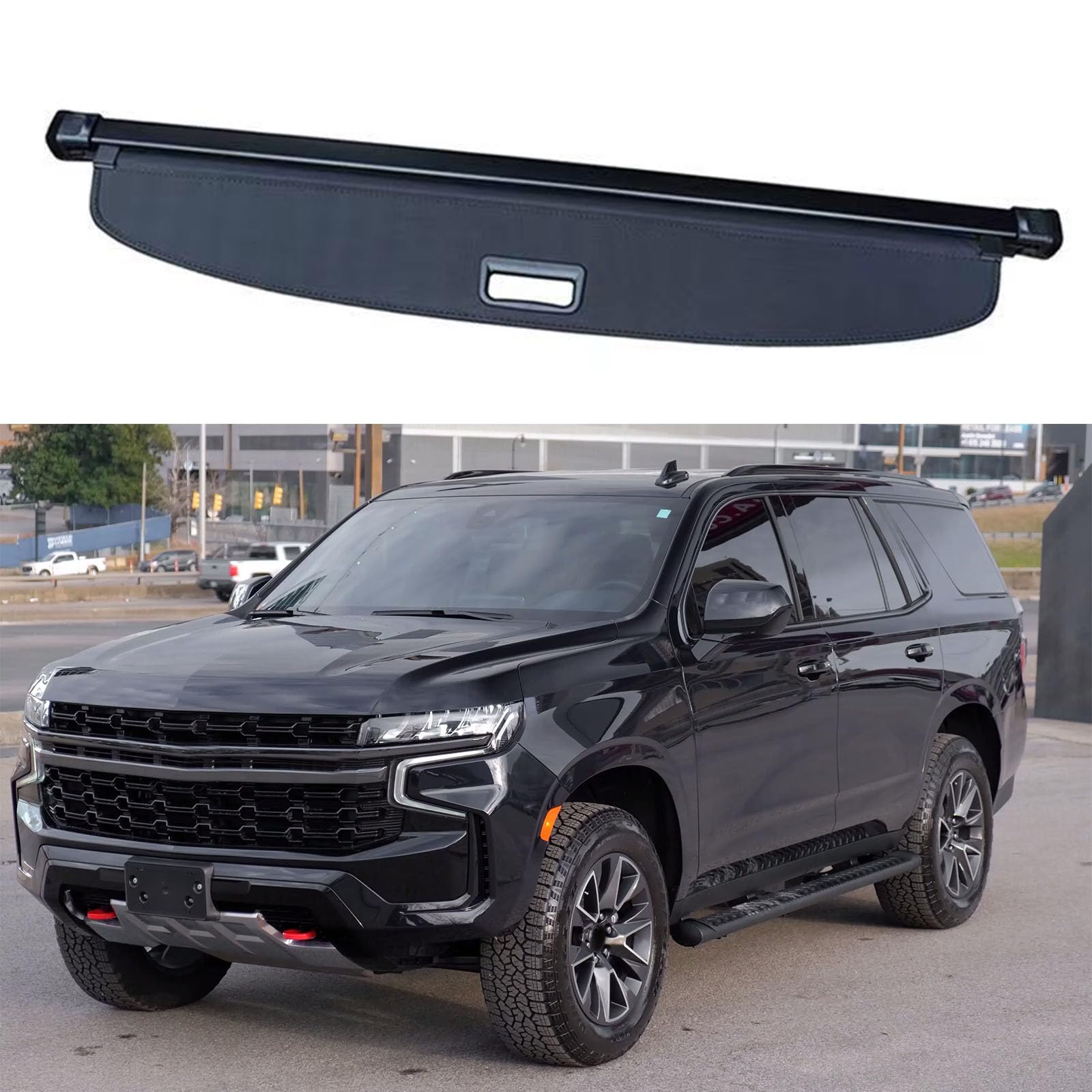 SXLGDW Car Retractable Rear Trunk Parcel Shelf,Compatible with Chevrolet Tahoe 2019-2024,Car parts