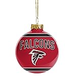 FOCO NFL Glass Ball Ornament - Limited Edition Christmas Ball Ornament - Show Your Team Spirit with Officially Licensed Fan Gear (Atlanta Falcons)