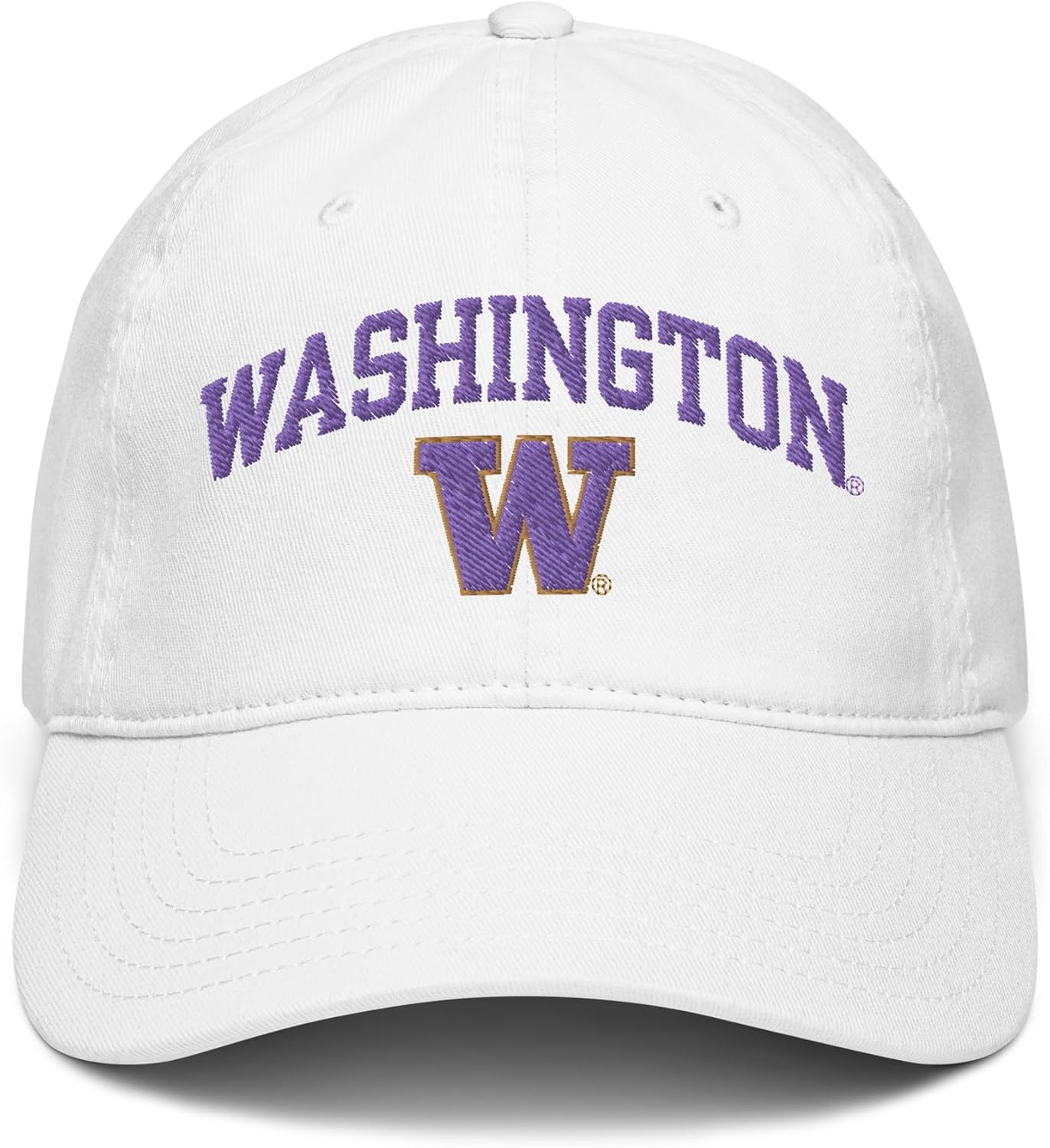 Washington Huskies Arched Officially Licensed Adjustable Baseball Hat